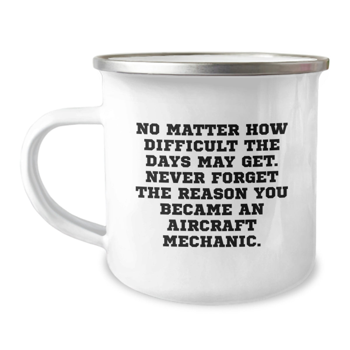 Christmas Gift for Her Uplifting Aircraft Mechanic Camping Mug - Image 1