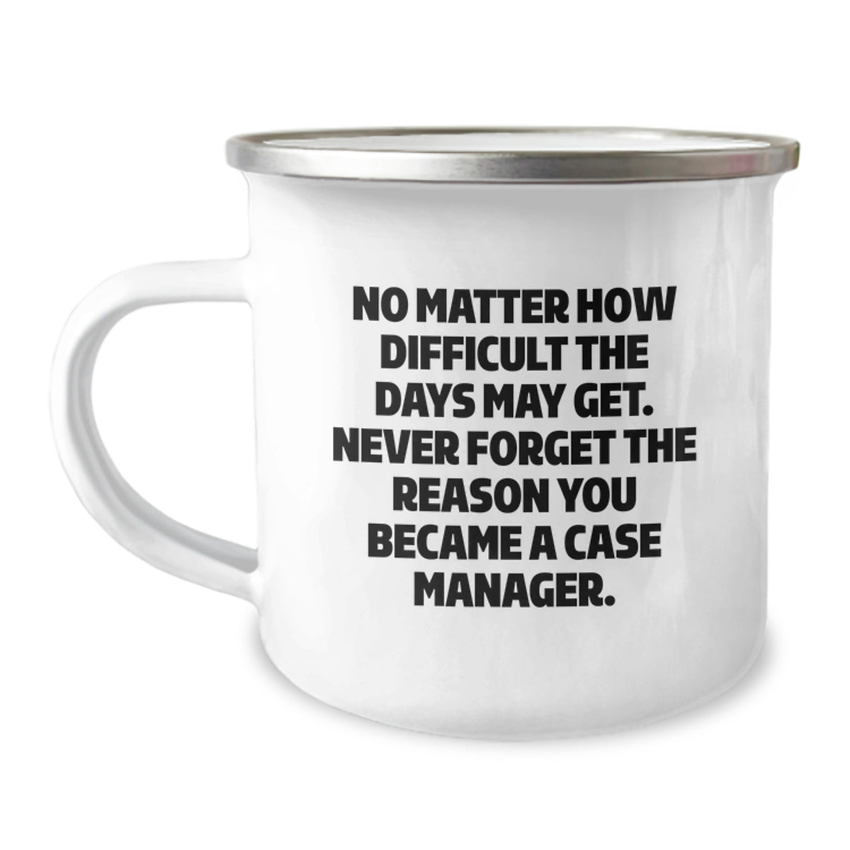 Uplifting Camping Mug Gift for Friends - Case Manager Novelty Present - Image 1