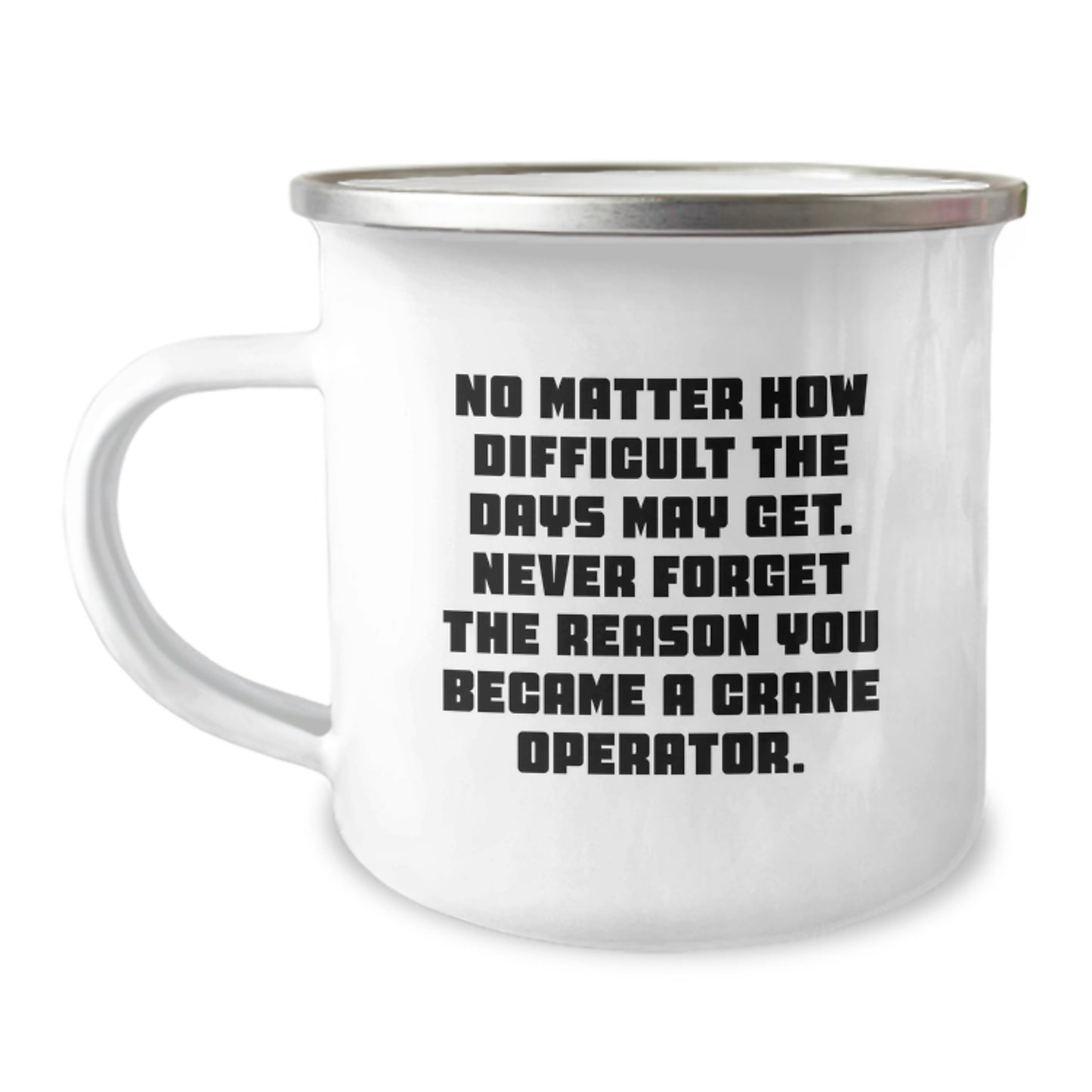 Funny Crane Operator Gifts from Friends for Men - Camping Mug for Graduation Unique - Image 1
