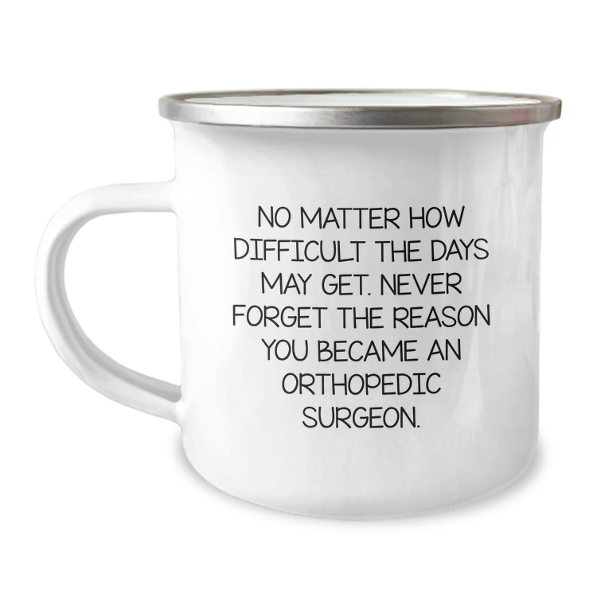 Orthopedic Surgeon Camping Mug, Funny Inspirational Gifts for Orthopedic Surgeon, Unique Graduation Gifts for Men, Friends, Family from Coworkers - Image 1
