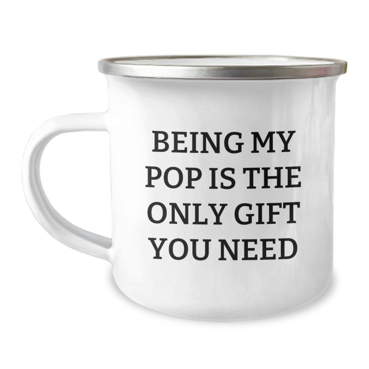 Funny Gift for Pop from Family, Unique Camping Mug, Perfect for Dad - Image 1
