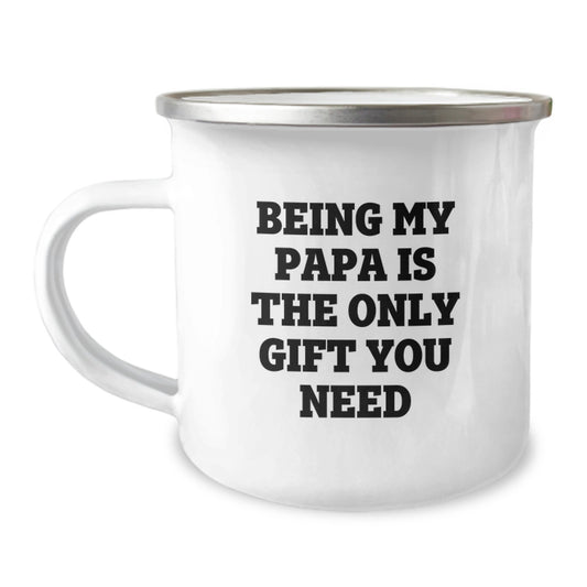Funny Papa Camping Mug Gifts from Family for Birthday Unique Presents - Image 1