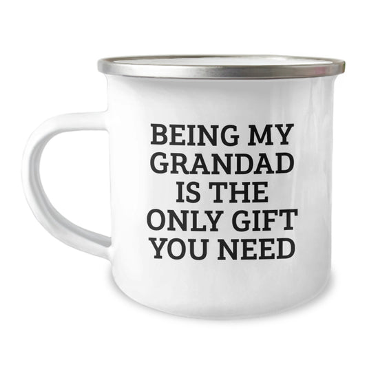 Gifts from Family to Grandad, Funny Camping Mug for Grandad, Valentine's Unique Gifts - Image 1