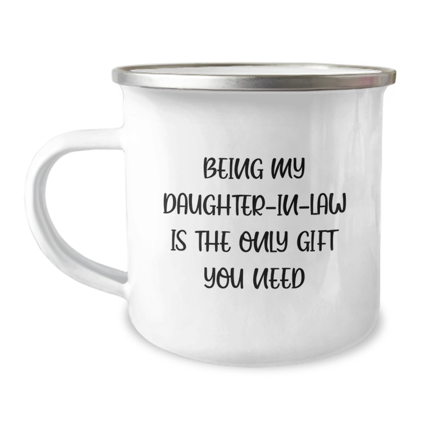 Funny Daughter-in-law Gift Ideas, Daughter-in-law Camping Mug Gifts from Men, Daughter-in-law is the Only Gift You Need, Funny Camping Mug for Daughter-in-law, Christmas Unique Gifts - Image 1