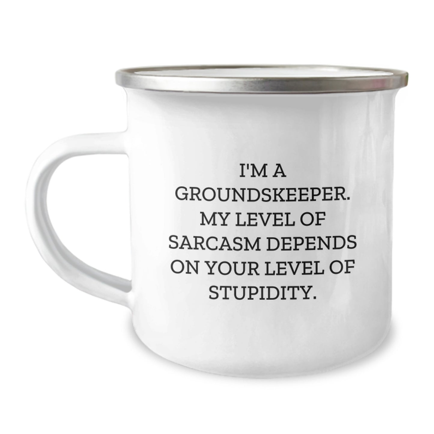 Funny groundskeeper Gifts from Friends, Men, Women, or Family for groundskeeper Graduation Unique Gifts Camping Mug - Image 1