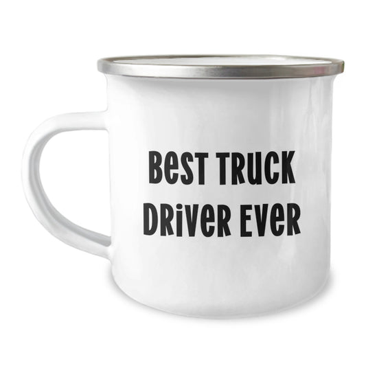 Funny Truck Driver Gifts from Men - Best Truck Driver Ever Camping Mug, Unique Christmas Unique Gifts for Truck Driver Friends, Coworkers, Family - Image 1