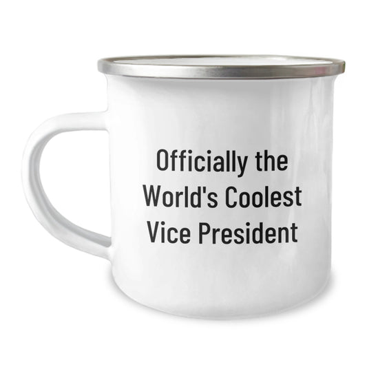 Funny Vice President Gifts for Men - Officially The World's Coolest Vice President, Unique Camping Mug for Vice President, Perfect Graduation Gift from Friends - Image 1