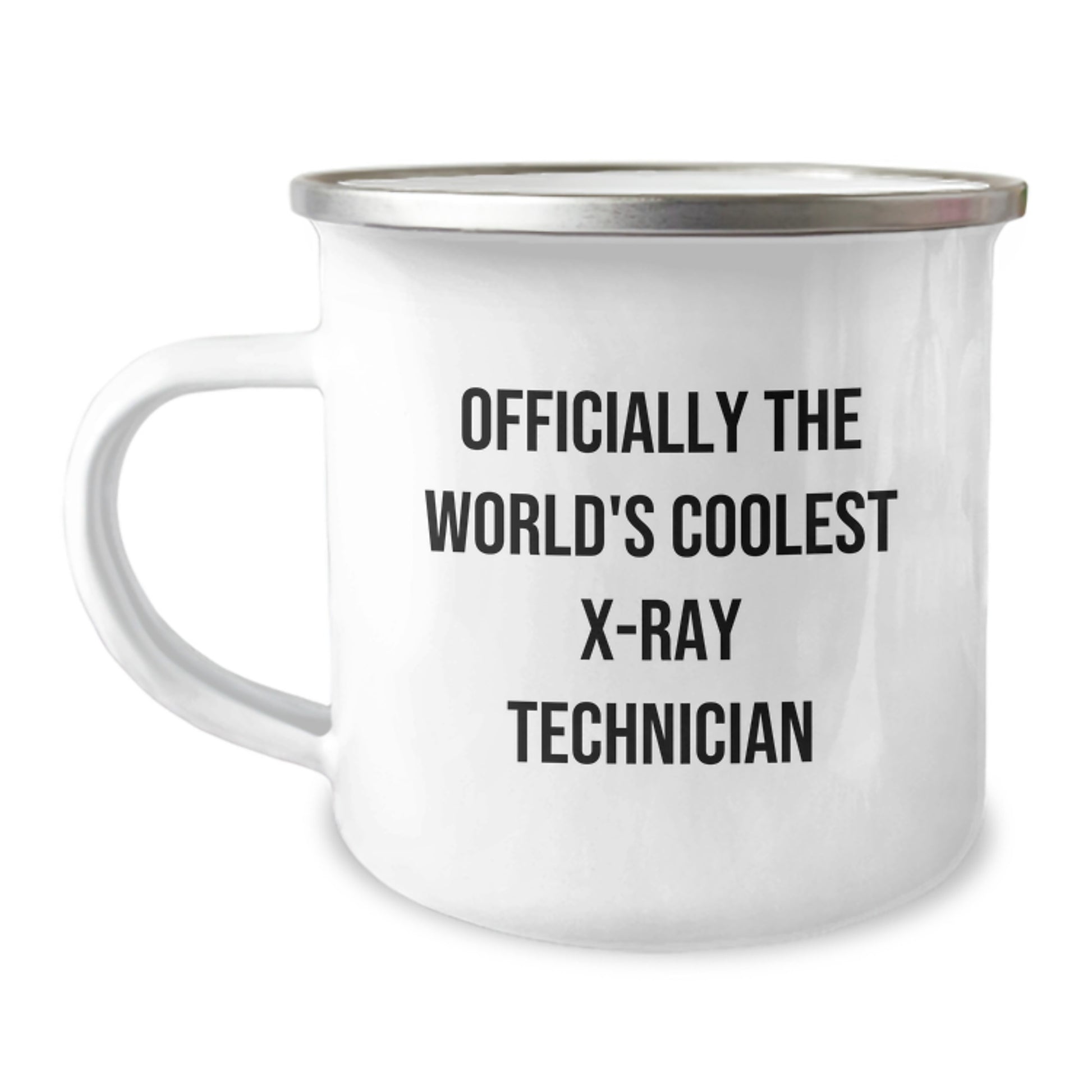 Funny X-Ray Technician Gifts for Him, Graduation Unique Gifts, Camping Mug, Officially The World's Coolest X-ray Technician Quote - Image 1