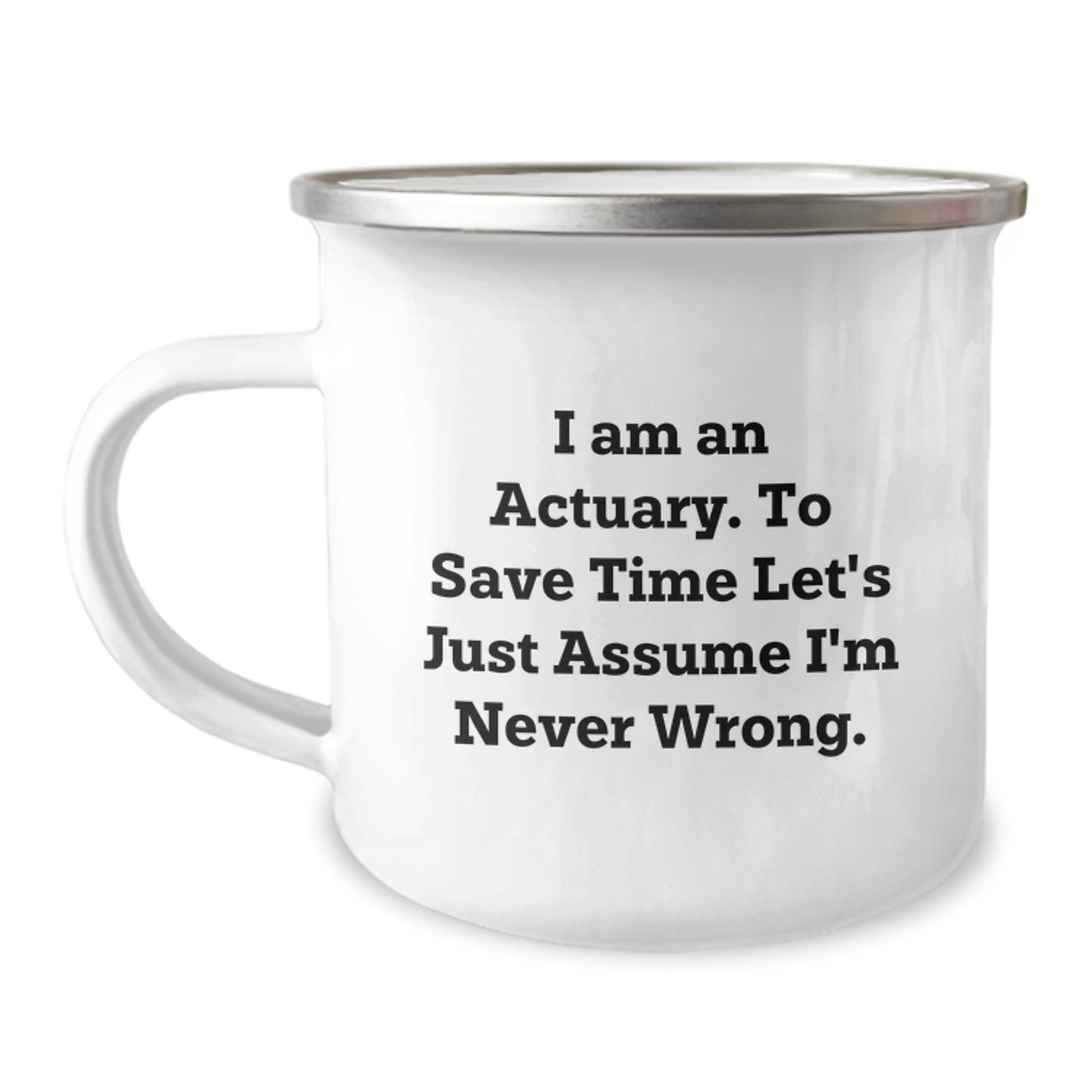 Graduation Unique Gifts for Actuary Friends - Funny Actuary Camping Mug, Gifts from Friends, Gifts for Actuary Men - Image 1