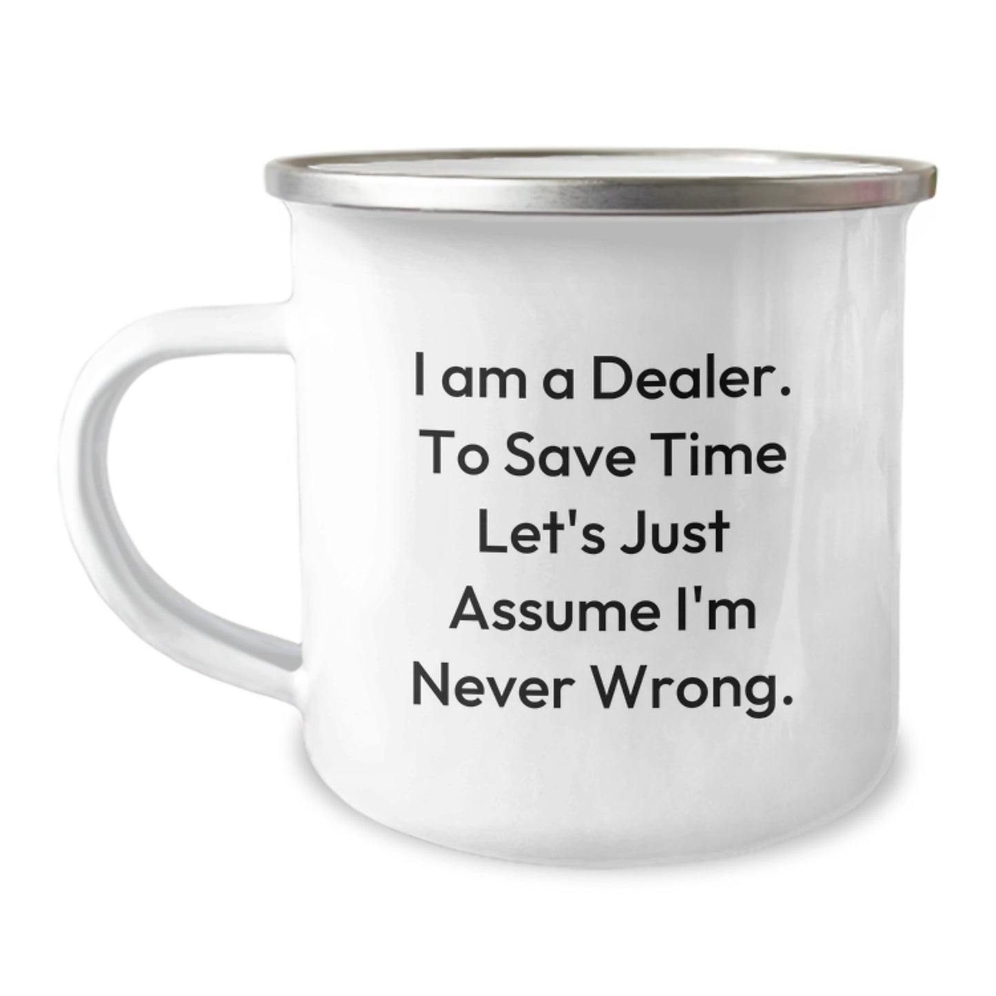 Funny Dealer Gifts, Christmas Unique Mugs for Dealers, Camping Mug Quote - Gifts from Friends to Family - Image 1