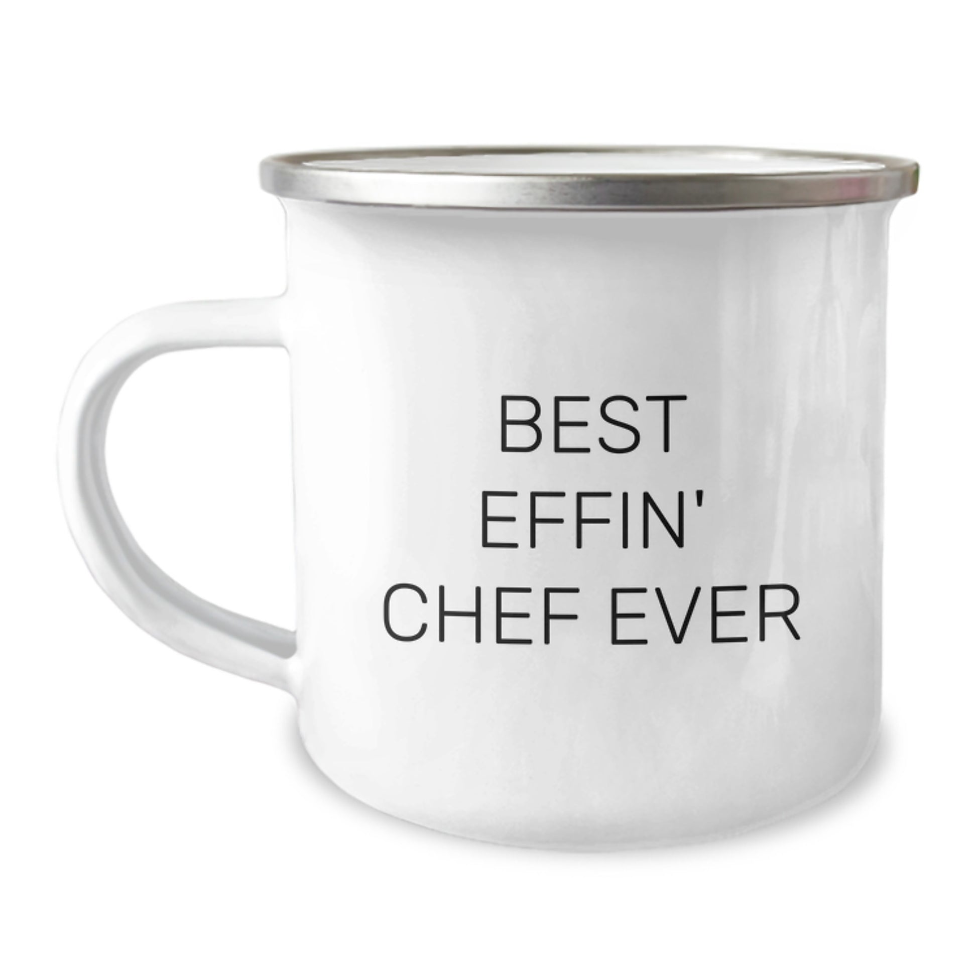 Funny Chef Camping Mug Gifts from Men for Best Effin' Chef Ever Graduation - Image 1