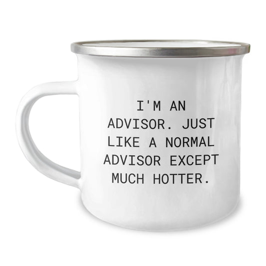 Funny Advisor Gifts for Men Graduation Unique Presents from Friends and Family - I'm An Advisor Camping Mug - Image 1