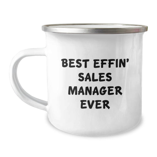 Funny Sales Manager Gifts from Friends for Best Effin' Sales Manager Ever Graduation Unique Mugs - Image 1