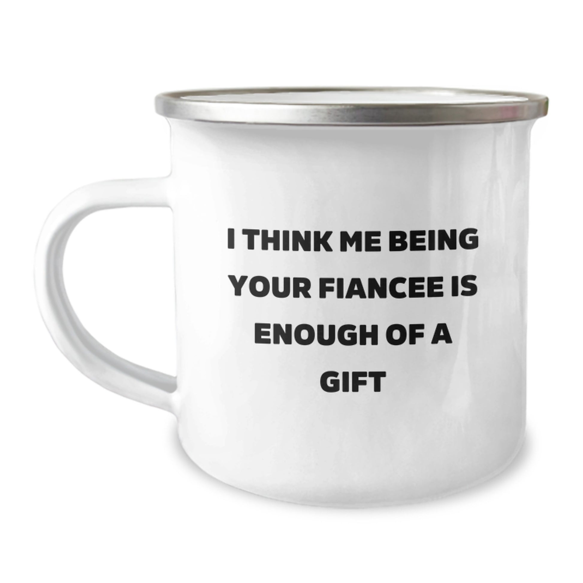 Funny Fiancee Camping Mug Gifts from Men or Women for Fiancee on Father's Day Unique - Image 1