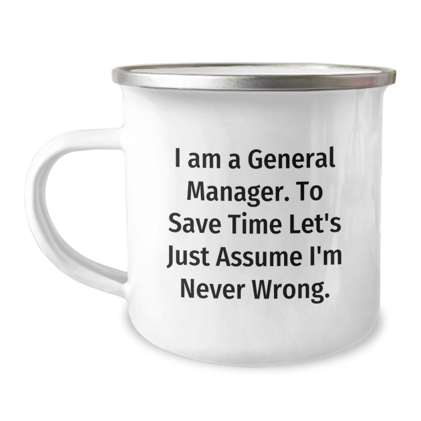Funny General Manager Camping Mug Gifts for Men from Family on Christmas Morning - Image 1