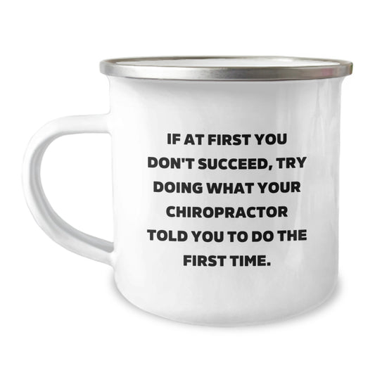 Chiropractor Gifts - Funny Camping Mug for Chiropractors, Chiropractor Friends, or Chiropractor Family Members - Unique Christmas Unique Gift Ideas from Friends to Chiropractors - Image 1