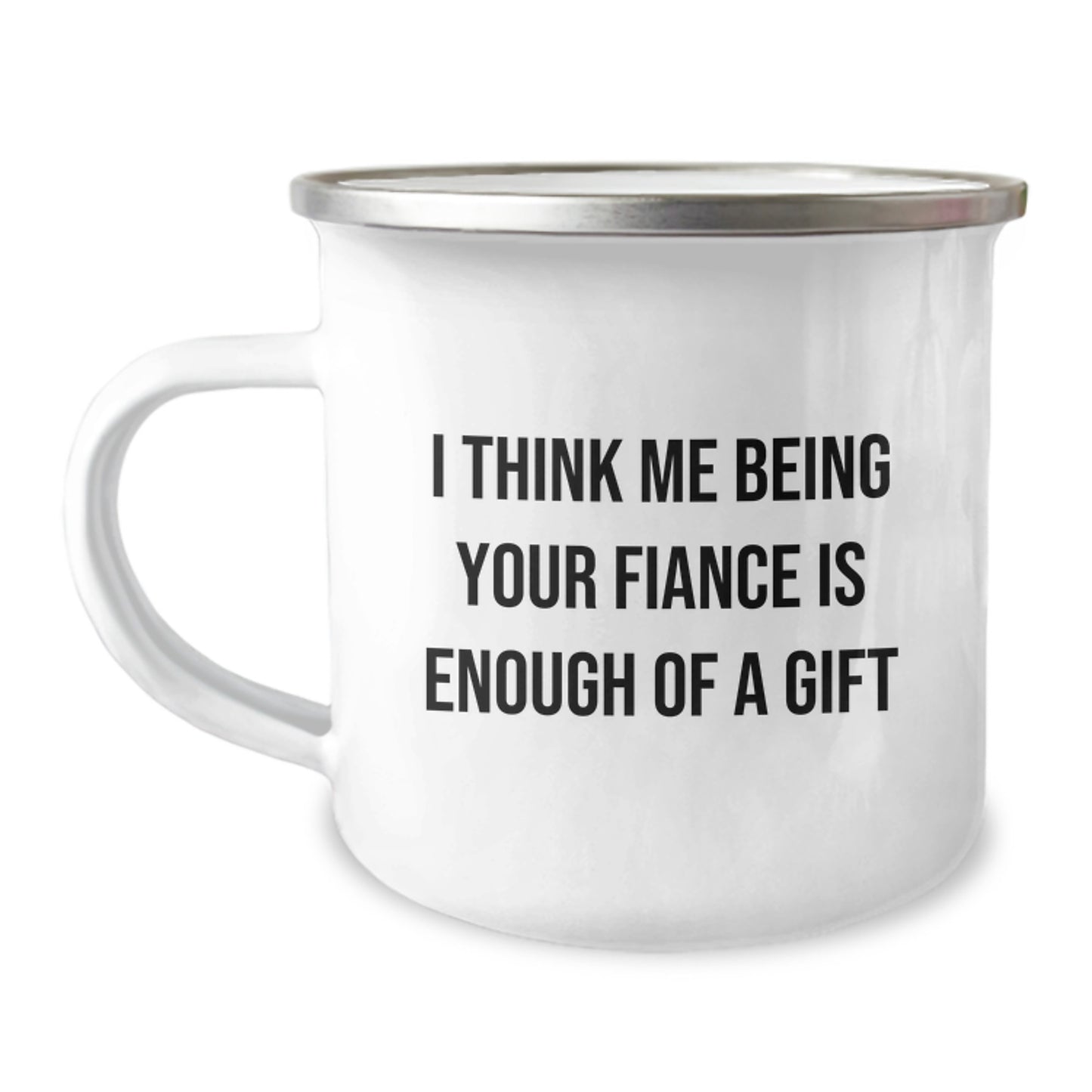 Funny Fiance Camping Mug, Unique Gifts from Men to Fiance, Perfect Graduation Day - Image 1