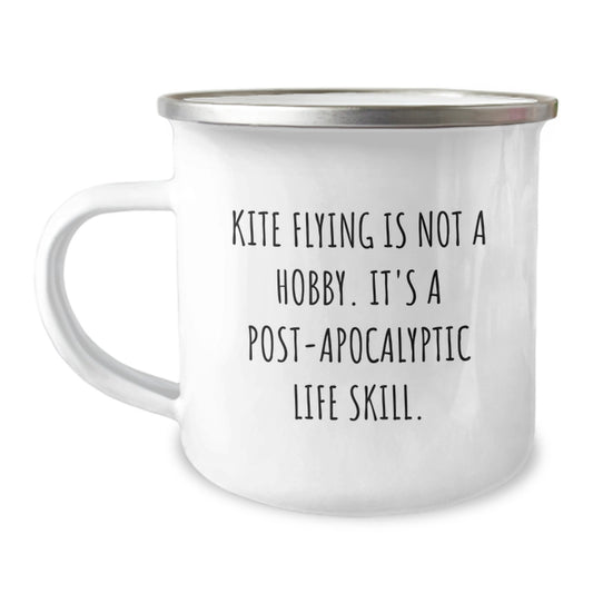 Funny Kite Flying Gifts from Men to Friends Camping Mug for Valentine's Unique Ideas - Image 1
