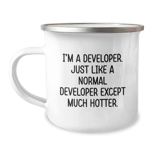 Camping Mugs for Developers Funny Quote Gifts from Friends to Men Graduation Unique Gifts - Image 1