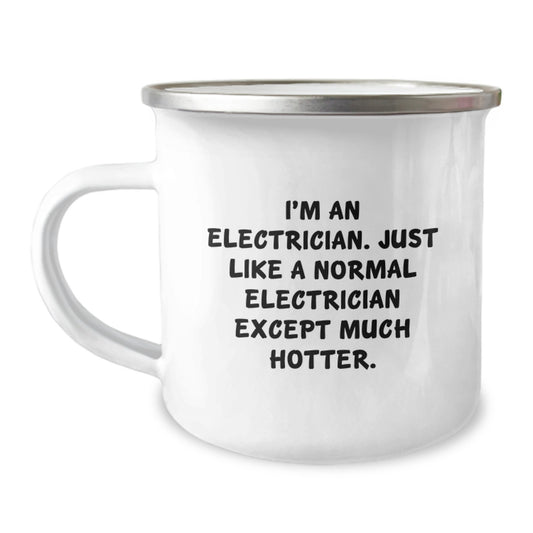 Funny Electrician Gifts, Birthday Unique Gifts for Electrician Men, Camping Mug for Electrician Friends - Image 1