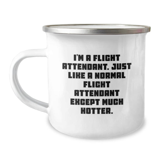 Funny Flight Attendant Gifts for Men - Unique Father's Day Unique Gifts from Friends, Coworkers, and Family - Camping Mug for Flight Attendant Enthusiasts - Image 1