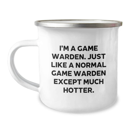Funny Game Warden Gifts from Men to Game Wardens, Camping Mug for Father's Day Unique Gifts - Image 1