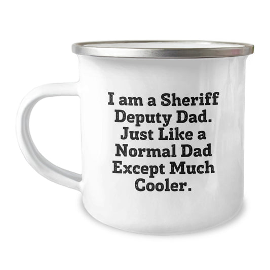 Funny Sheriff Deputy Dad Gifts from Friends Camping Mug for Sheriff Deputy Men Graduation Unique - Image 1