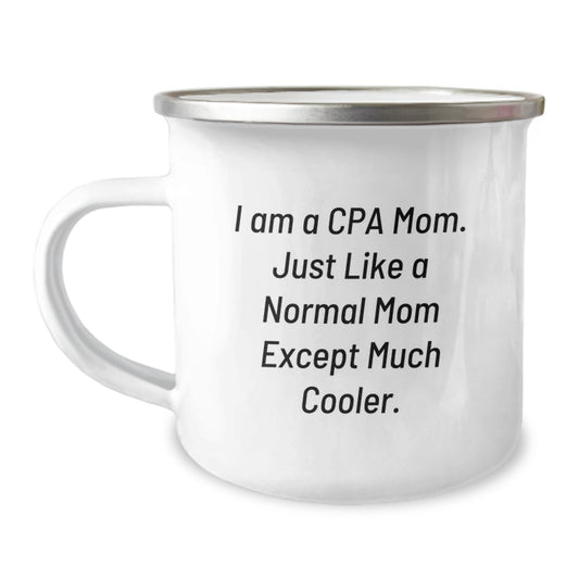 CPA Camping Mug Gifts from Mom, Funny Quote Inside, Birthday Unique Gifts for CPA Friends and Family - Image 1
