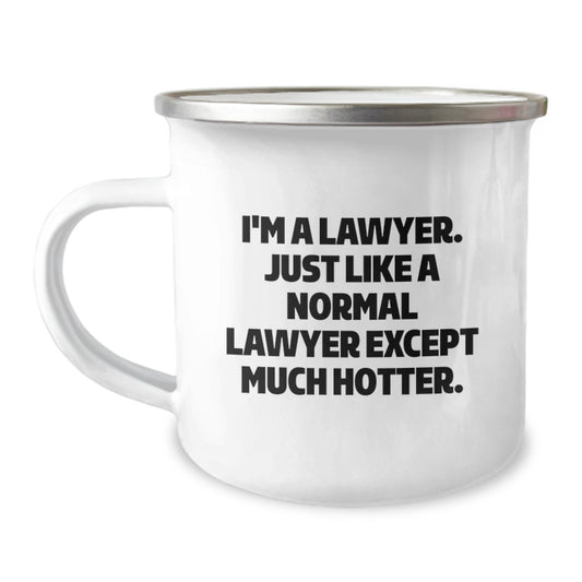 Funny Lawyer Gifts for Men, Valentine's Unique Lawyer Mug, Camping Mug for Lawyer Friends, Gifts from Men to Lawyer Colleagues - Image 1