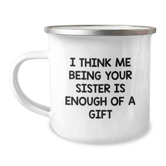 Birthday Gift Camping Mug for Mom Present – Sister Love Quote - Image 1