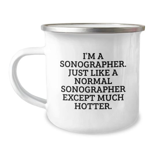 Funny Sonographer Gifts for Dad Father's Day Unique Camping Mugs from Men - Image 1