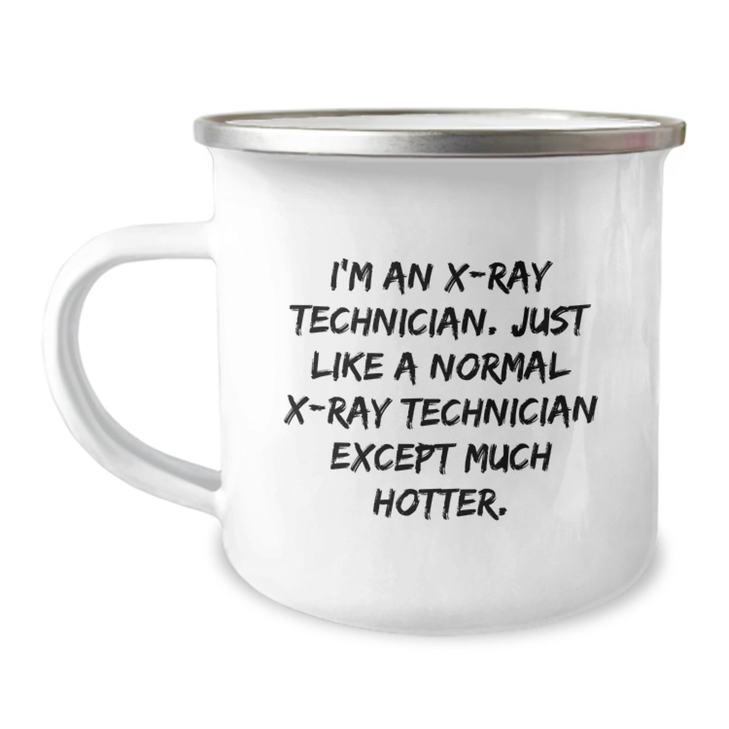 X-Ray Technician Keepsake Camping Mug for Him Birthday Gift With Enamel - Image 1