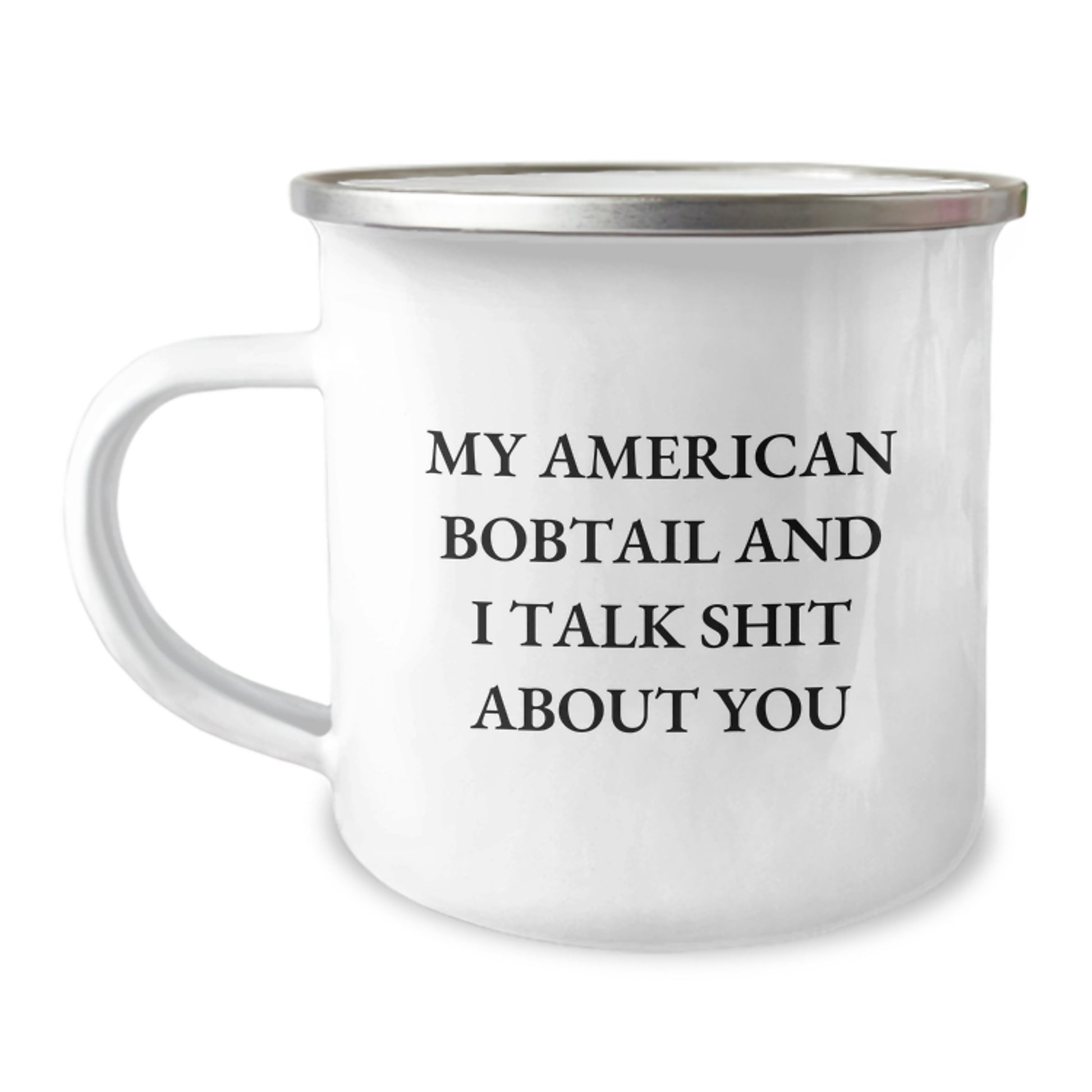 Gifts from Men to American Bobtail Cat Lovers, Funny Quote Mug for Dad's Father's Day Unique Gifts - Image 1