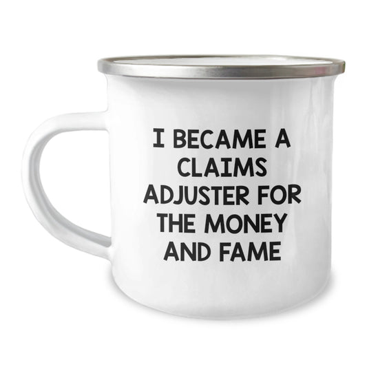 Funny Claims Adjuster Gifts from Friends for Birthday - Camping Mug - Image 1