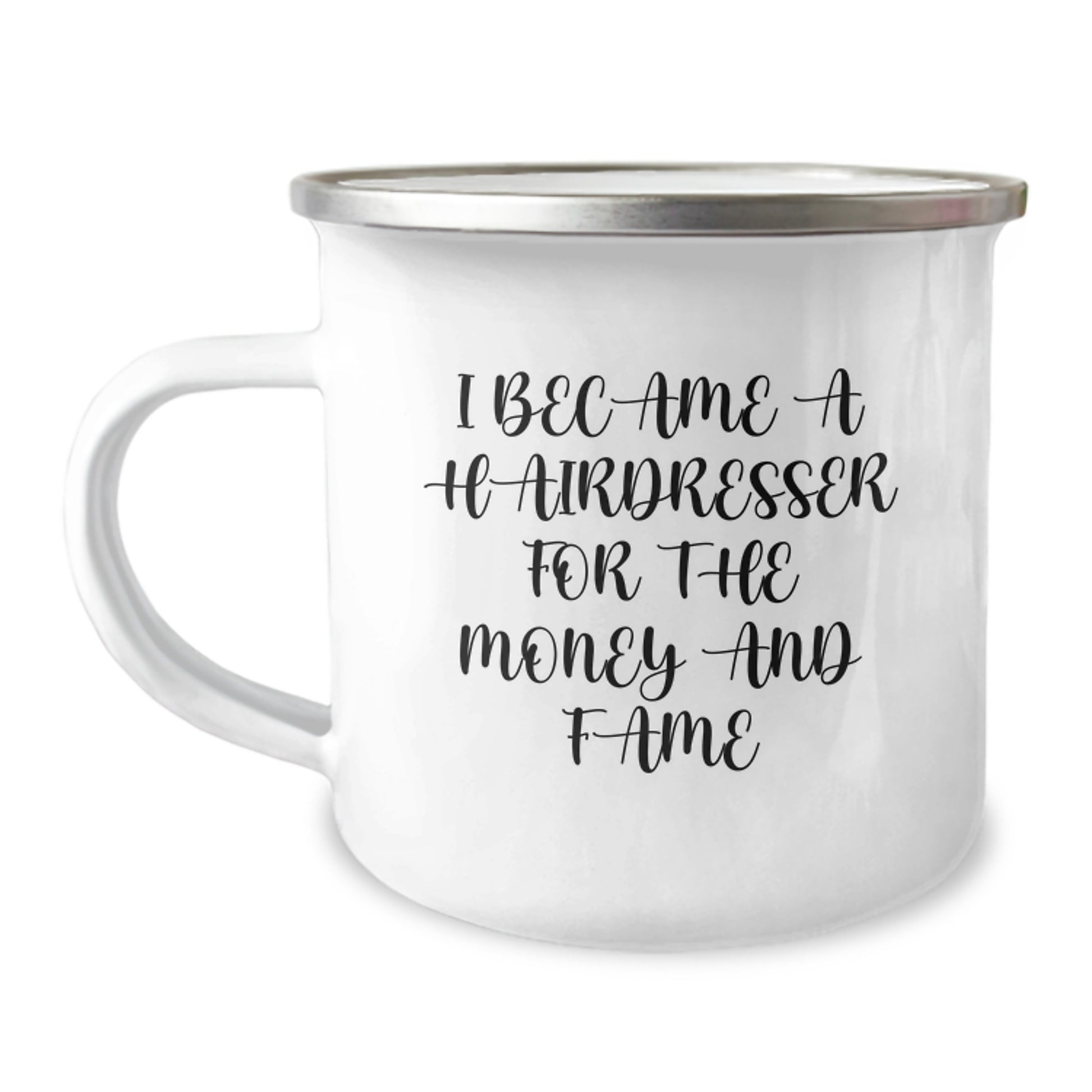 Funny Hairdresser Gifts from Friends for Birthday Unique Mug Camping Adventure - Image 1