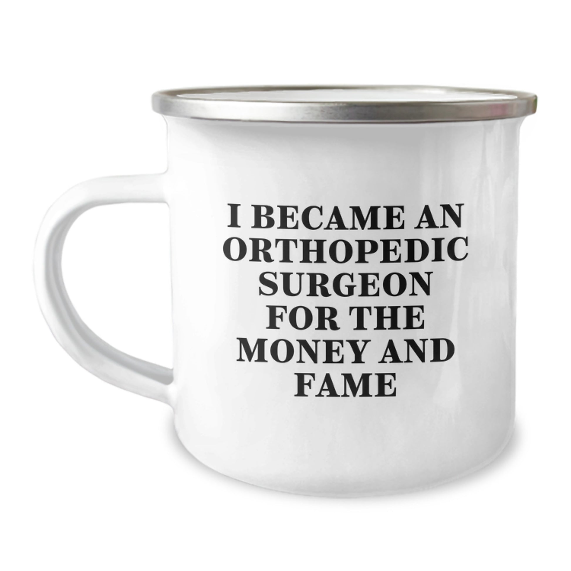 Funny Quotes for Orthopedic Surgeons, Orthopedic Surgeon Gifts from Friends, Unique Camping Mugs for Orthopedic Surgeons on Christmas - Image 1
