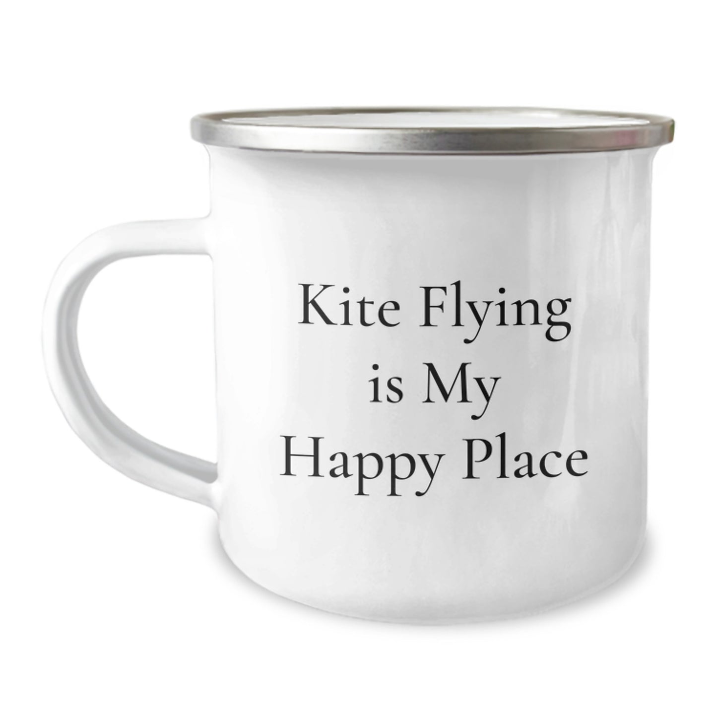 Kite Flying Gifts from Friends - Kite Flying Is My Happy Place Birthday Unique Mug for Kite Flying Enthusiasts, Camping Mugs, Perfect Birthday Unique Gift for Men, Women, or Family - Image 1