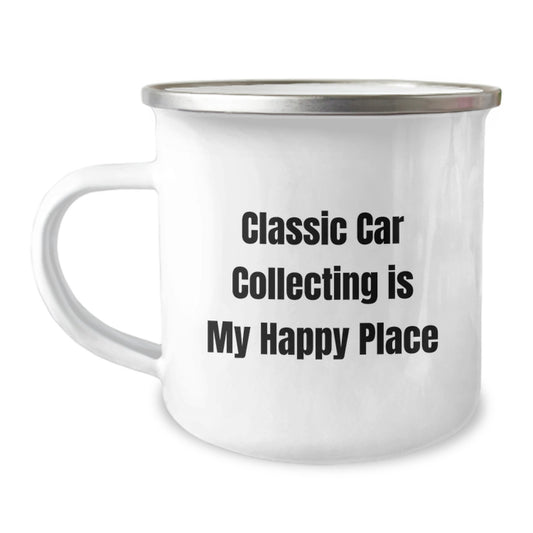 Gifts from Classic Car Enthusiasts for Men, Classic Car Collecting Is My Happy Place, Unique Christmas Unique Gifts - Image 1