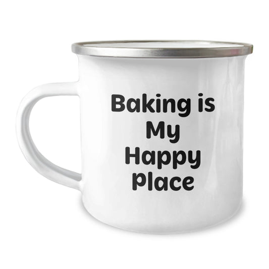 Funny Baking Gifts for Women from Husband on Valentine's Unique Camping Mug - Image 1