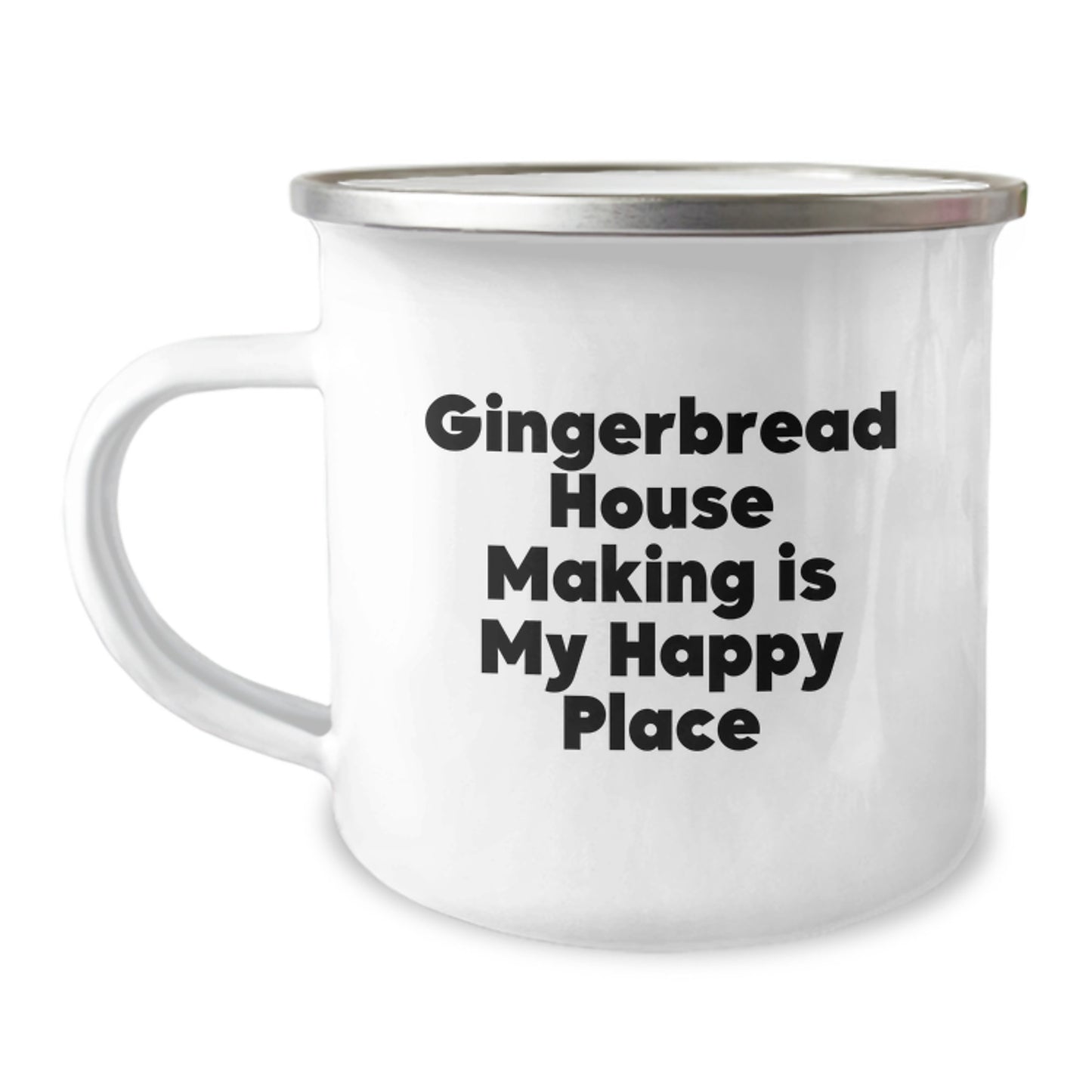 Birthday Gift for Her Gingerbread House Making Camping Mug Present - Image 1