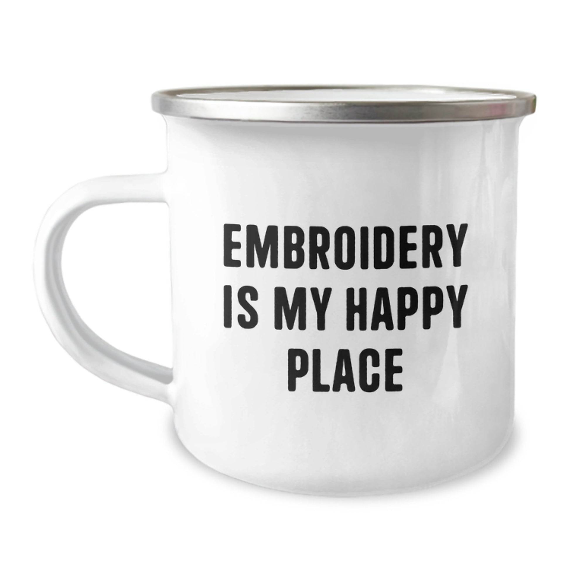 Embroidery Lover's Camping Mug - Inspirational Gifts for Friends, Family, and Coworkers from Mom, Dad, or Any Sender - Graduation Unique Gifts - Image 1