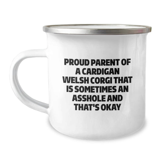 Funny Cardigan Welsh Corgi Dog Mom Gifts from Friends, Cardigan Welsh Corgi Dog Enthusiast Dad Camping Mug, Unique Mother's Day Unique Gifts for Family - Image 1