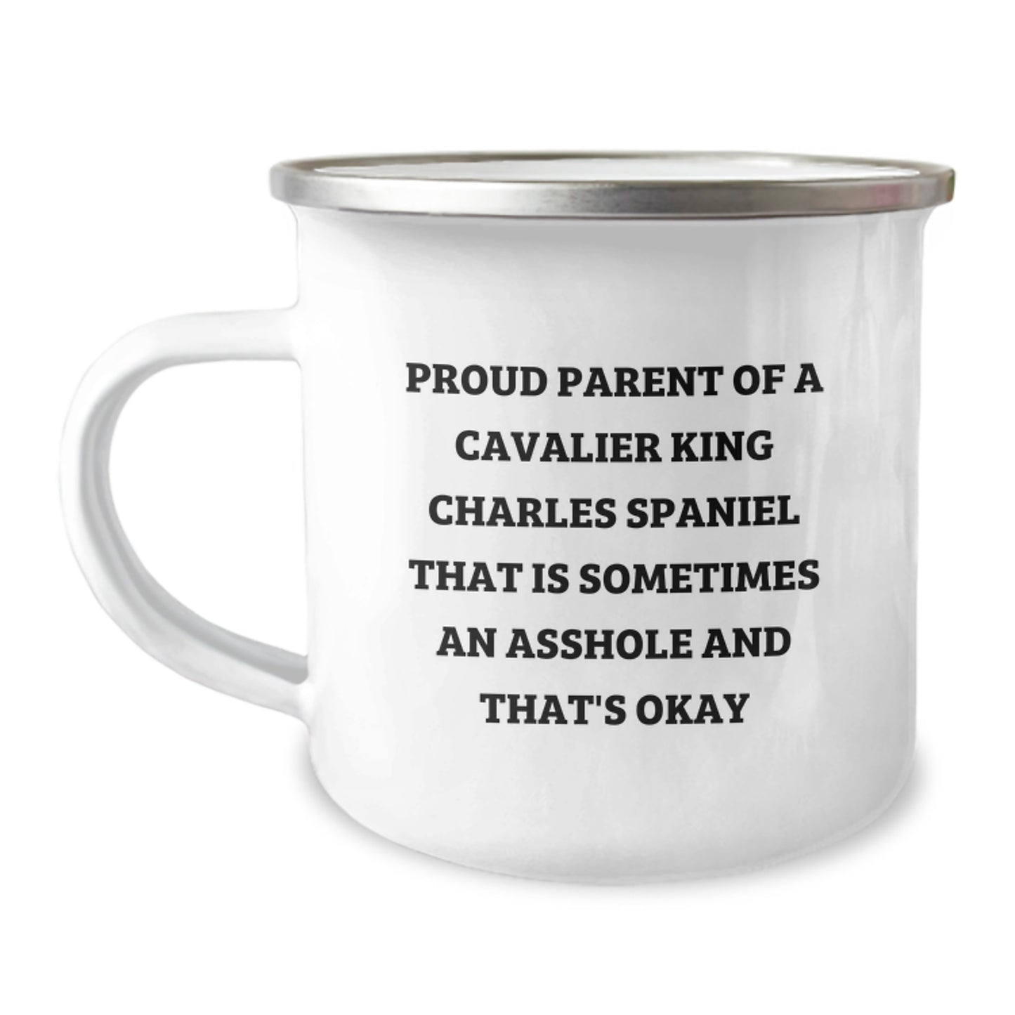 Funny Cavalier King Charles Spaniel Dog Gifts from Men to Friends for Birthday Unique Camping Mugs - Proud Parent Quote - Image 1