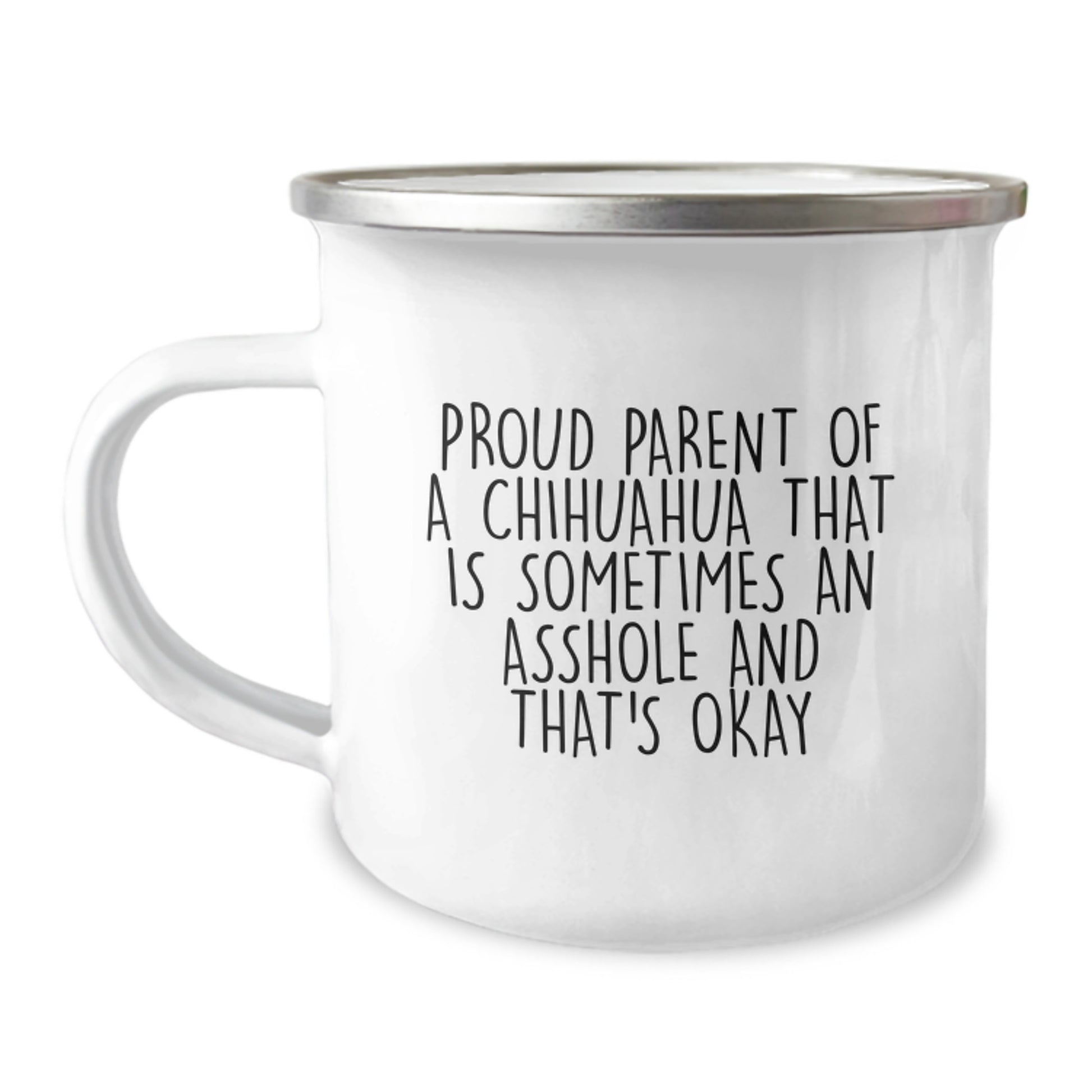 Funny Chihuahua Dog Camping Mug Gifts from Friends for Birthday Unique - Image 1