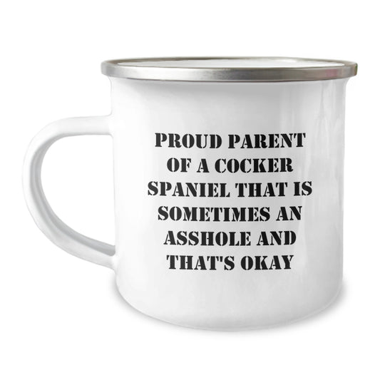Funny Cocker Spaniel Dog Gifts for Mom - Proud Parent Mug, Camping Mug for Women, Gifts from Family, Gifts for Cocker Spaniel Dog Lovers, Mother's Day Unique Gifts - Image 1
