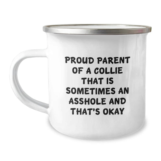 Birthday Gift Collie Camping Mug for Her Proud Collie Parent - Image 1