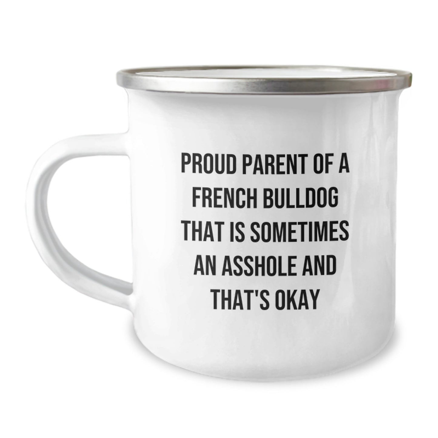 Funny French Bulldog Camping Mug Gifts from Men to Proud Parents on Father's Day Unique Gifts for Dog Lovers - Image 1