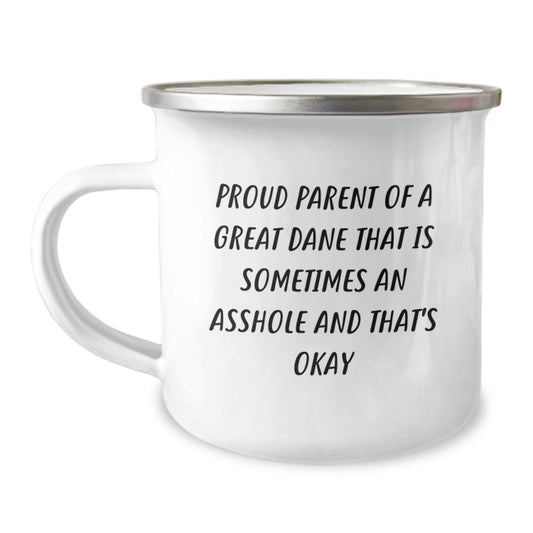 Great Dane Dog Lover Funny Camping Mug Gifts for Men Women Friends Family - Proud Parent Quote Birthday Unique Gifts from Men Women Friends Family - Image 1