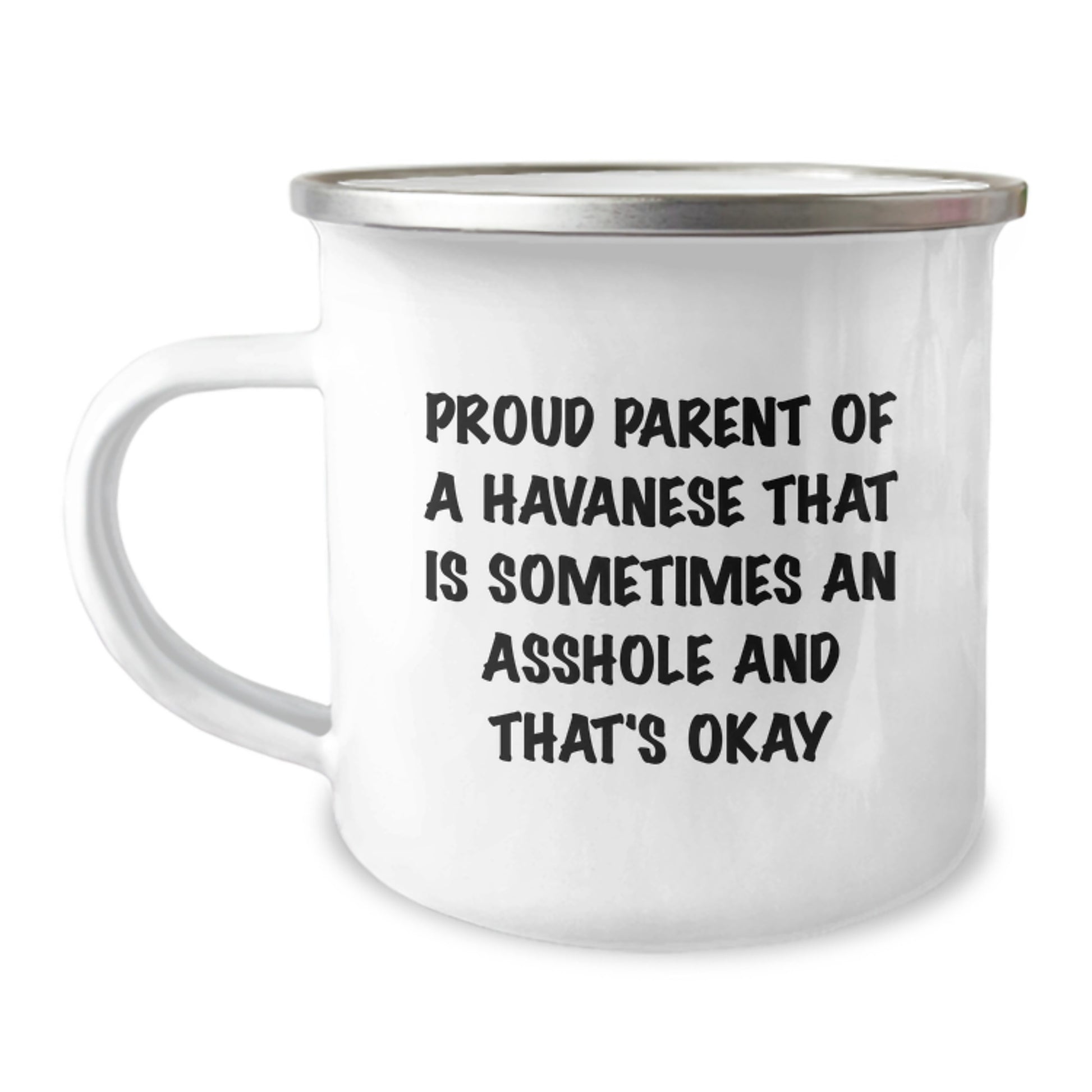 Funny Havanese Dog Gifts Camping Mug for Proud Parent of Havanese, Graduation Unique Gifts from Men, Women, Friends, Coworkers to Family, Havanese Dog Lover, Havanese Parent - Image 1