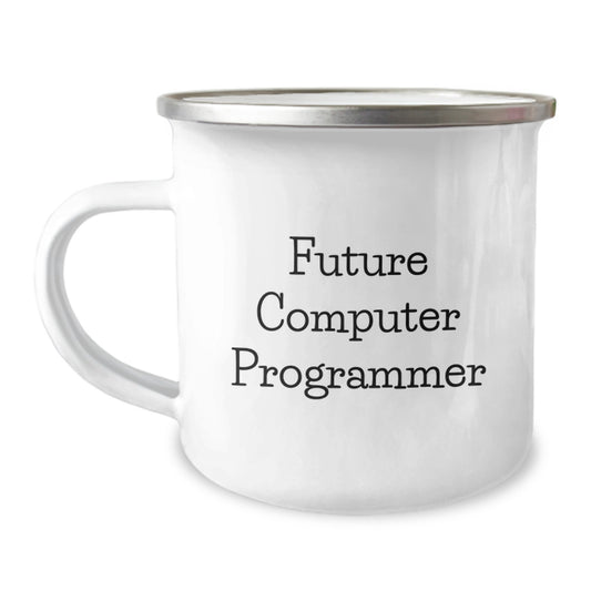 Funny Future Computer Programmer Gifts from Family for Men, Funny Computer Programmer Camping Mug, Christmas Unique Inspirational Coffee Mugs - Image 1